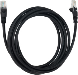 Патч-корд Buro литой molded , UTP, кат.5E, 3м, 4 пары, 26AWG, алюминий омедненный, многожильный, черный