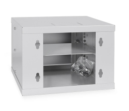 Cabeus WSC-4Um Шкаф телекоммуникационный настенный 10" 4U 326x300x225mm (ШхГхВ) дверь металл