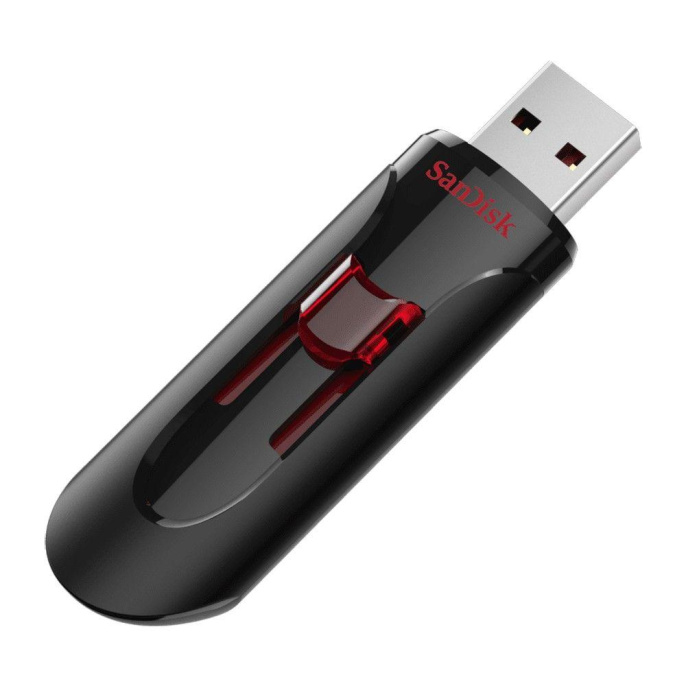 Флешка USB Sandisk Cruzer Glide 16ГБ, USB3.0, черный [sdcz600-016g-g35]