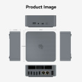 Мини-компьютер Beelink AMD Ryzen 7 6800H BL/EQR6-LP/6800H/32G/500G/Milky Grey