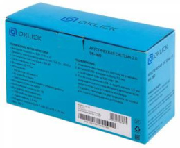 Колонки Oklick OK-160, 2.0, черный [417559]