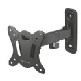 Кронштейн ONKRON NP14 для телевизора 10"-32" наклонно-поворотный, чёрный 4603728441214