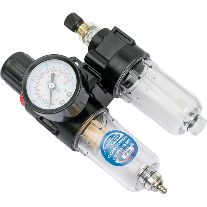 Фильтр влагомаслоотделитель с регулятором давления и лубрикатором CD-FRL14-500 CONCORDE 6666741