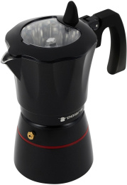 Кофеварка Polaris Pro collection 6C 0.3л алюминий черный 017226