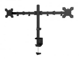 Кронштейн для мониторов ЖК Buro M052 черный 15"-27" макс.16кг крепление к столешнице поворот и наклон