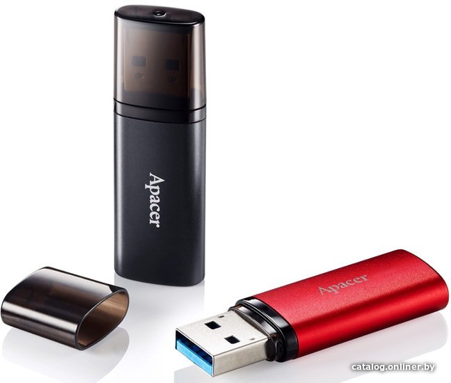 Накопитель USB Apacer AH25B 32GB Черный AP32GAH25BB-1 интерфейс: USB 3.2 Gen 1 Type-A 5 Гбит/сек , с колпачком, материал корпуса: металл