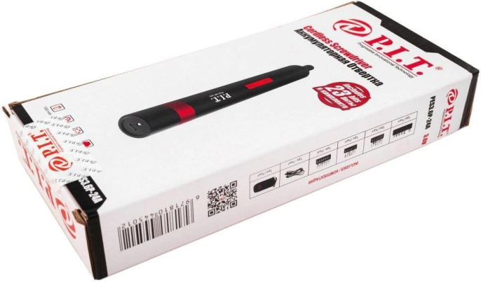 Отвертка аккумуляторная P.I.T. PES3.6P-24A питание от аккумулятора, Li-ion 1300мА·ч, 180об/мин, 2Н·м, напряжение аккумулятора: 3.6В, ток зарядки: 0.3А, ёмкость аккумулятора: 1.3А·ч, реверс, подсветка, аккумулятор в комплекте