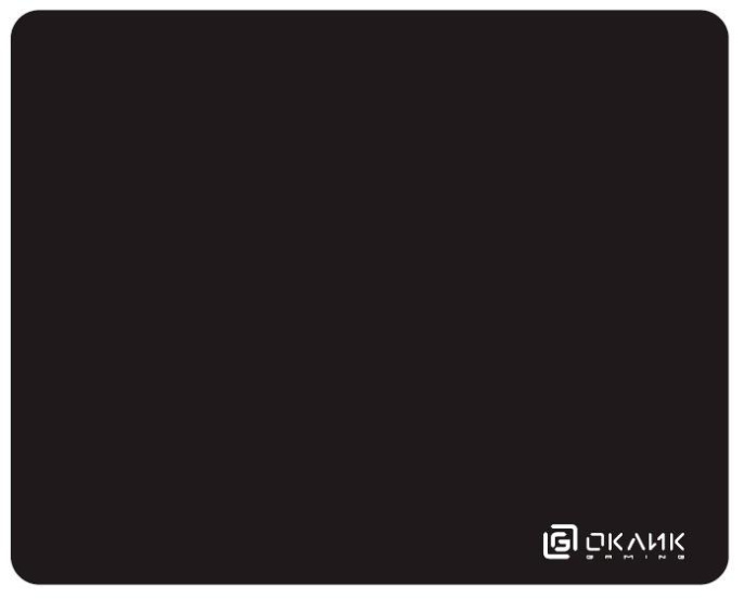 Коврик для мыши Oklick OK-F0351 M черный, нейлоновая ткань, 350х280х3мм