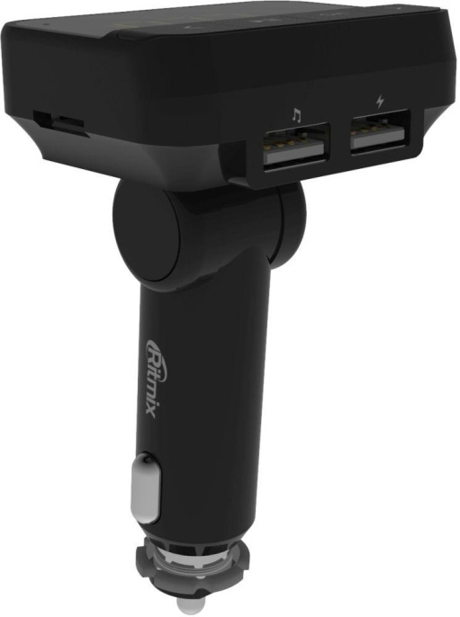 Автомобильный FM-модулятор Ritmix FMT-B200 черный MicroSD USB PDU 80000765