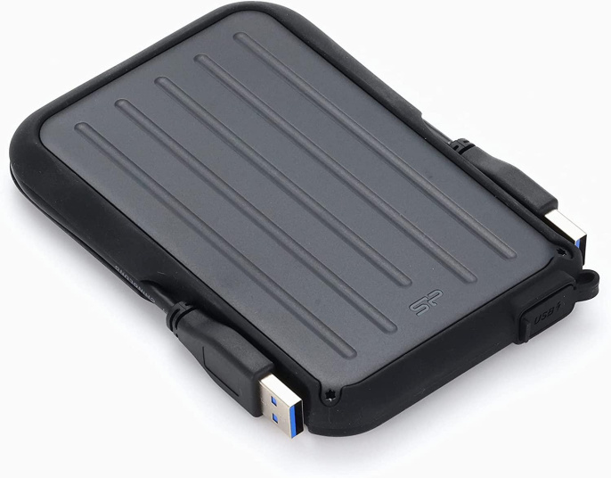 1ТБ Внешний диск HDD Silicon Power Armor A66 SP010TBPHD66SS3K, USB 3.0, черный