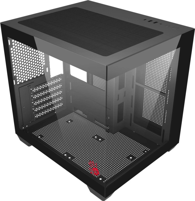 Корпус mATX BLOODY CC-121, Mini-Tower, без БП, черный [cc-121-bk]
