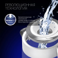 Чайник электрический Polaris PWK 1715 CGL 1.7л. 2200Вт белый корпус: стекло/металл