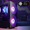 Корпус ATX Aerocool Python-G-BK-v1, Midi-Tower, без БП, черный