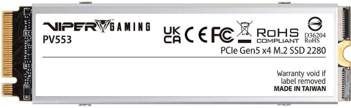 SSD накопитель Patriot PV553 PV553P1TBM28H 1ТБ, M.2 2280, PCIe 5.0 x4,  NVMe,  M.2
