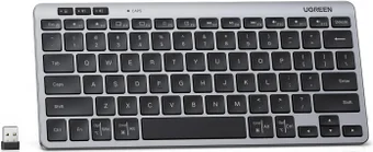 Беспроводная двухрежимная клавиатура UGREEN K551 75049RU Multi-Mode BT&2.4G Wireless Keyboard. Цвет: черный