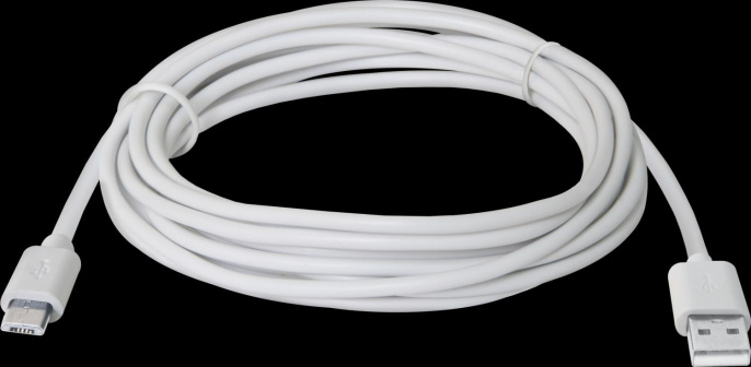 Defender USB кабель USB08-10BH USB2.0 белый, AM-MicroBM, 3м 87468