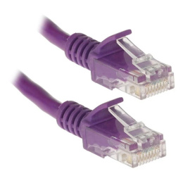 Патч-корд PREMIER PP12-5M/V литой (molded), UTP, кат.5E, 5м, 4 пары, 26AWG,  алюминий омедненный,  многожильный,  фиолетовый