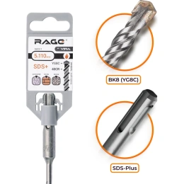Бур (5х110 мм; SDS+) RAGE by VIRA 560511
