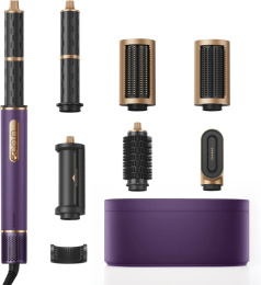 Стайлер Dreame AirStyle Pro Purple (AMF18A) (мощность:1300W, скорость воздуха: 60 м/с, скорость двигателя: 110000 об/мин, уровень шума: 75 дБ(А), NTC: 300 раз/с, холодный воздух, 3 режима  температуры, 3 режима воздушного потока, укладка с помощью эффекта
