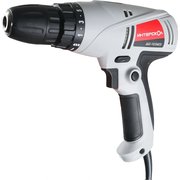 Дрель-шуруповерт Интерскол ДШ-10/260Э, сетевой [210.1.1.00]
