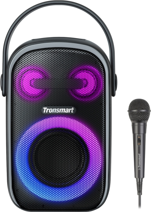 Портативная колонка Tronsmart Halo 110 60W (номинальная мощность 60 Вт, воспроизведение с USB/microSD, питание от аккумулятора, BT 5.3, AUX, влагозащита IPX6, время работы: 18 ч)
