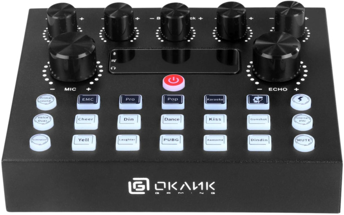 Микрофон Oklick SM-600G,  черный [1796784]