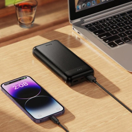 Внешний аккумулятор (Power Bank) Hoco J153A Stability,  20000мAч,  черный [56085]