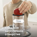 Соковыжималка Bosch MES25A0 универсальная, центробежная мощность: 700Вт, диаметр отверстия для загрузки: 73мм, контейнер для сока, прямая подача сока, объем емкости для сока: 1.25л, белый, черный