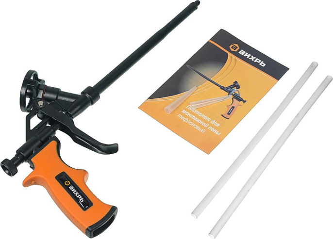 Пистолет монт.пены Вихрь 73/3/6/4