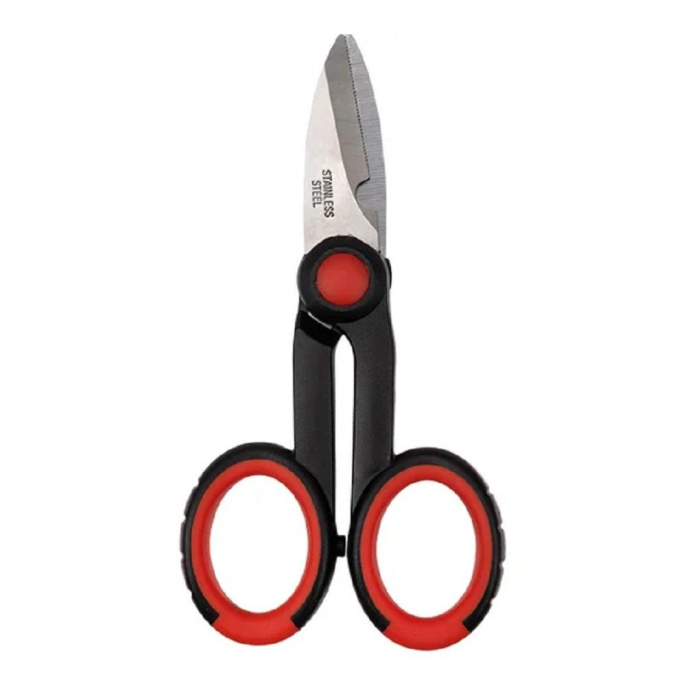 Ножницы REXANT 12-4945 12-4945 универсальные,  140мм,  ручки пластиковые,  сталь