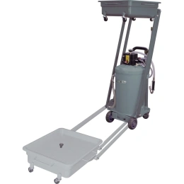 Установка для слива и откачки масла/антифриза с пантографной ванной KraftWell 140 л KRW1835