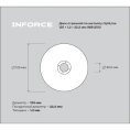 Диск отрезной по металлу OptiLine (125x1.2x22.2 мм) Inforce INB12512