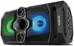 Портативная акустика SVEN АС PS-650, черный 50 Вт, TWS, Bluetooth, FM, USB, microSD, LED-дисплей, 4000мА*ч