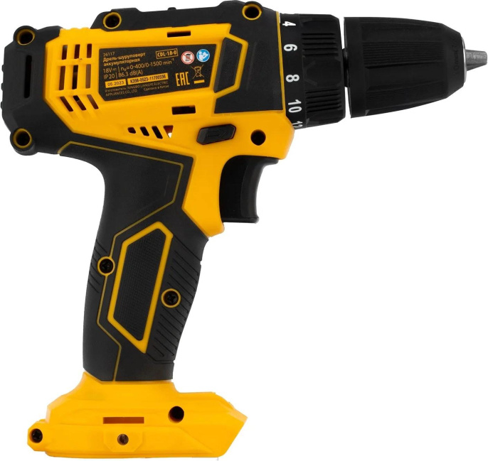 Дрель-шуруповерт Denzel CDL-18-0 аккум. патрон:быстрозажимной 26117