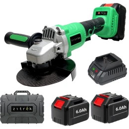 Углошлифовальная бесщеточная машина Zitrek AG 20 Pro (20В, Li-ion 2x6.0Ач, з/у, кейс) 063-4369