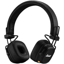 Наушники Marshall Major V Черный 1006832 беспроводные, с микрофоном, накладные, портативные, съёмный аудиокабель, Bluetooth 5.3, частотный диапазон: 20-20000 Гц, быстрая зарядка, время работы: 100 ч