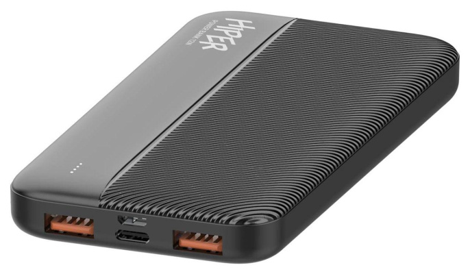 Внешний аккумулятор Power Bank HIPER SM10000, 10000мAч, черный [sm10000 black]