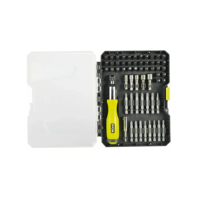 Отвертка с набором бит и торцевых головок 59шт Ryobi RAK59SD 5132002251