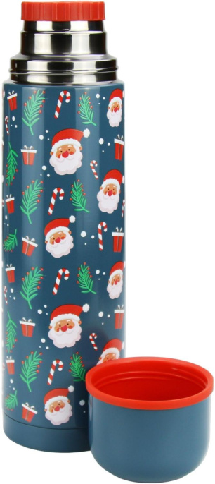 Термос StarWind 12-1000, 1л, зеленый/ рисунок