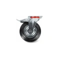 Колесо поворотное с тормозом SCb 93 (75 мм; резина) TOR 1025351