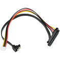 Cablexpert Кабель питания SATA CC-XH2.54-SATAL-40CM, XH2.54 4pin+Sata угловой / Sata 7+15pin, медн.проводник, 40см, пакет CC-XH2.54-SATAL-40CM