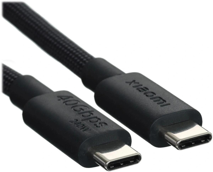 Кабель Xiaomi BHR087BGL,  USB Type-C (m) -  USB Type-C (m),  1м,  6A,  черный