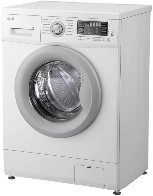 Стиральная машина LG F10B8LD7, с фронтальной загрузкой, 5кг, 1000об/мин, инверторная