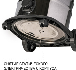 Пылесос для сухой и влажной уборки BORT BSS-1625-STORM {бак 25 л; 1600 Вт; шланг 3 м; всасывание 270 Вт; Уровень шума 78 дБ; Вес 6,4 кг; Напряжение 220 В; аксессуаров 12 шт, гарантия 2 г} [93417470]