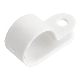 Rexant 07-4416 Скоба под винт 16мм, белая 50 шт/уп