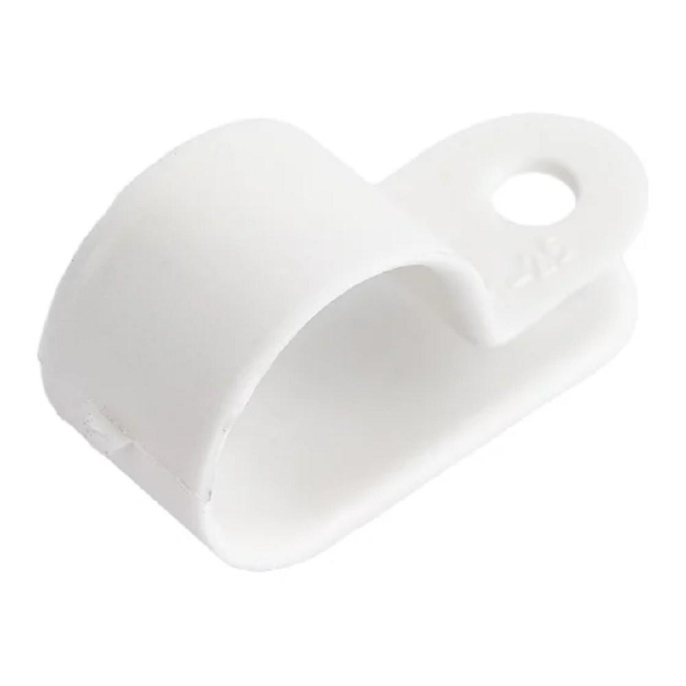 Rexant 07-4416 Скоба под винт 16мм, белая 50 шт/уп