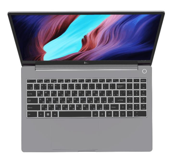 Ноутбук F+ FLAPTOP R FLTP-5R5-8256-w  15.6\ FHD(1920x1080) IPS/AMD Ryzen 5 5600U 2.30~4.20GHz Hexa/8GB/256GB SSD/Integrated/WiFi/BT5.0/1.0MP/Fingerprint/52Wh/7.0h/1.76kg/W11/1+2Y/GREY