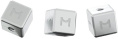 Держатель для кабеля Magssory Dice Trio Silver ACM003s магнитные, для организации проводов, USB-кабели до 5мм , крепление к любым поверхностям, материал: цинковый сплав с неодимовыми магнитами, в комплект входит 3 шт