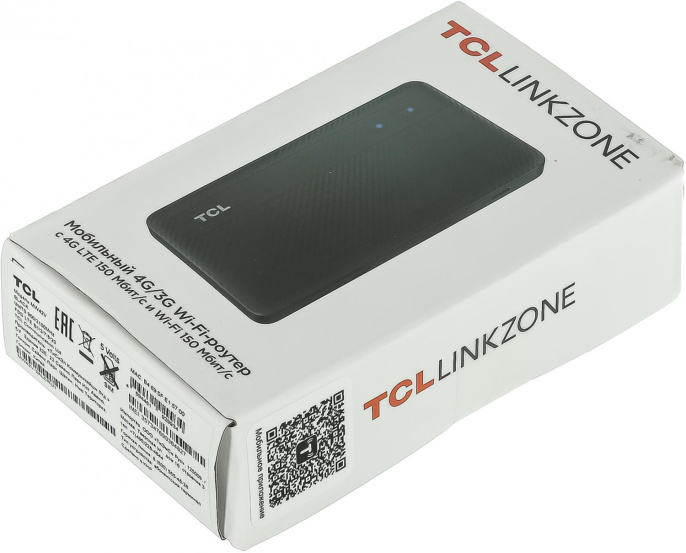 Модем TCL Link Zone MW42V 2G/3G/4G, внешний, черный [mw42v-2alcru1]