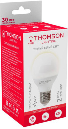 Лампа светодиодная Thomson TH-B2361 4Вт цок.:E27 шар 220B св.свеч.бел.теп. Globe упак.:1шт